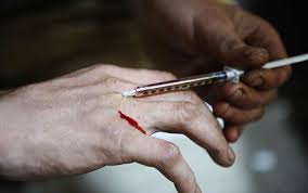heroin needle photo
